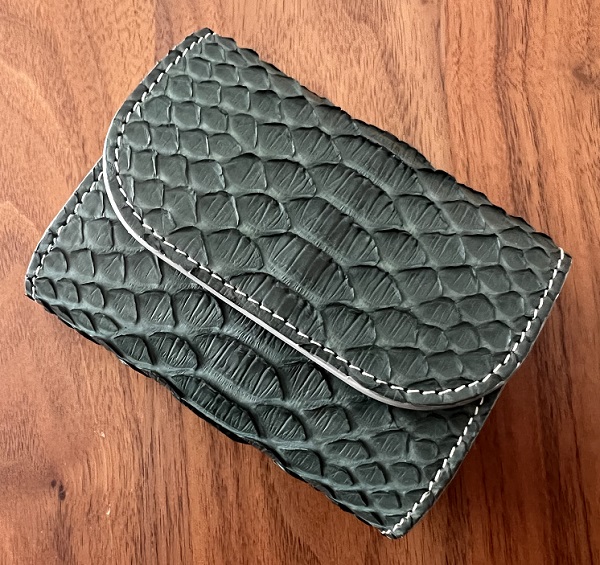 コトカル COTOCUL パイソン 蛇革 コンパクトウォレット ミニ財布